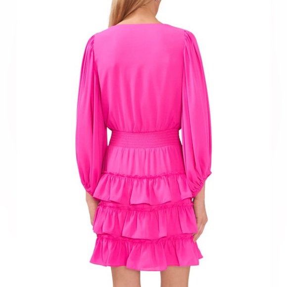 Halogen Long Sleeve Tiered Dress - Picture 2 of 6